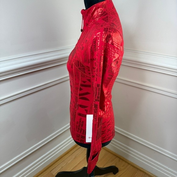 Lululemon Define Jacket 20YR Manifesto Foil Dark Red Size 6 LIMITED EDITION - Picture 5 of 9
